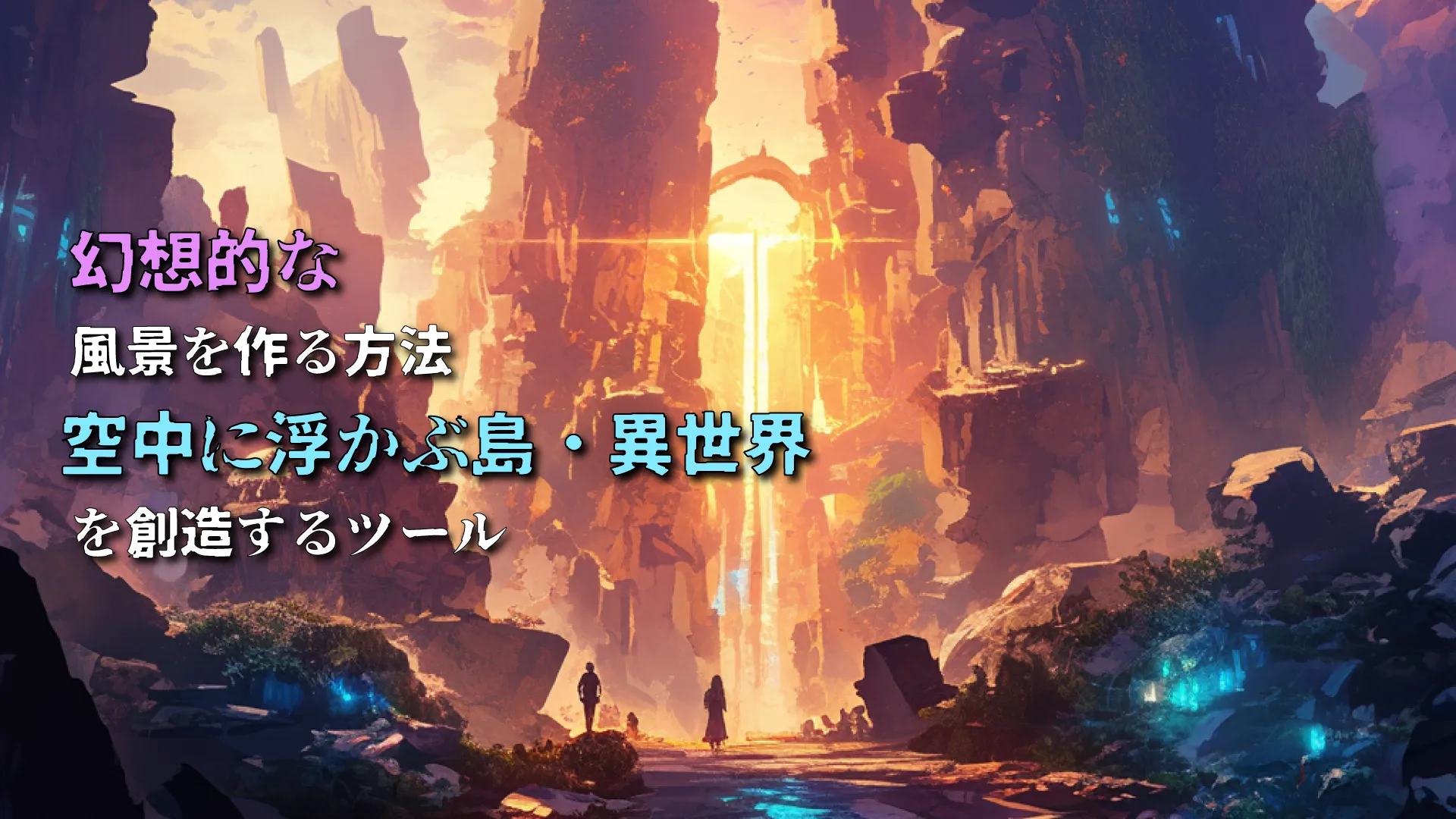 幻想的な風景を作る方法