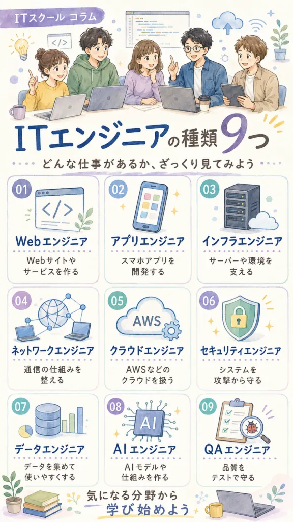 ITエンジニアの種類